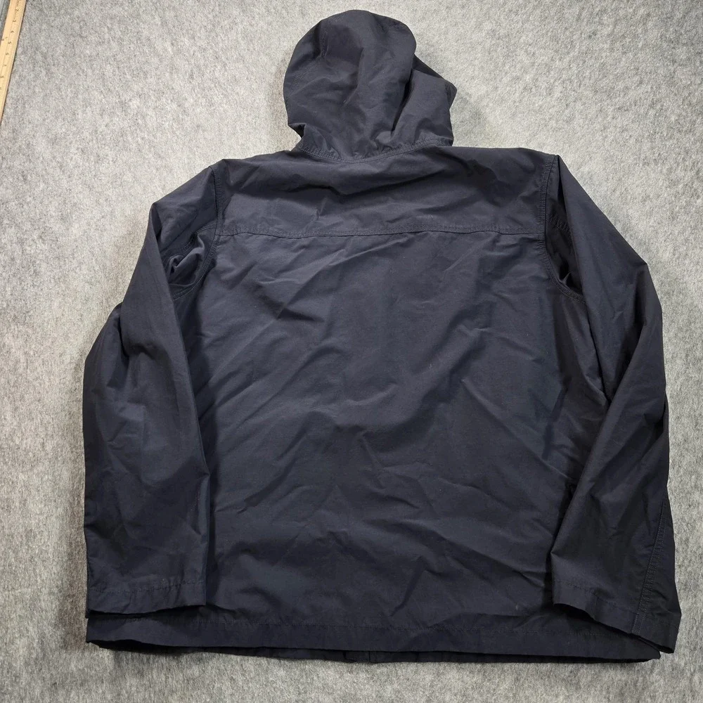 The North Face Jacket Mens 2XL Blue Hooded Flannel‎ Lined Windbreaker NF0A4QZJ